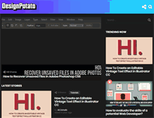 Tablet Screenshot of designpotato.com